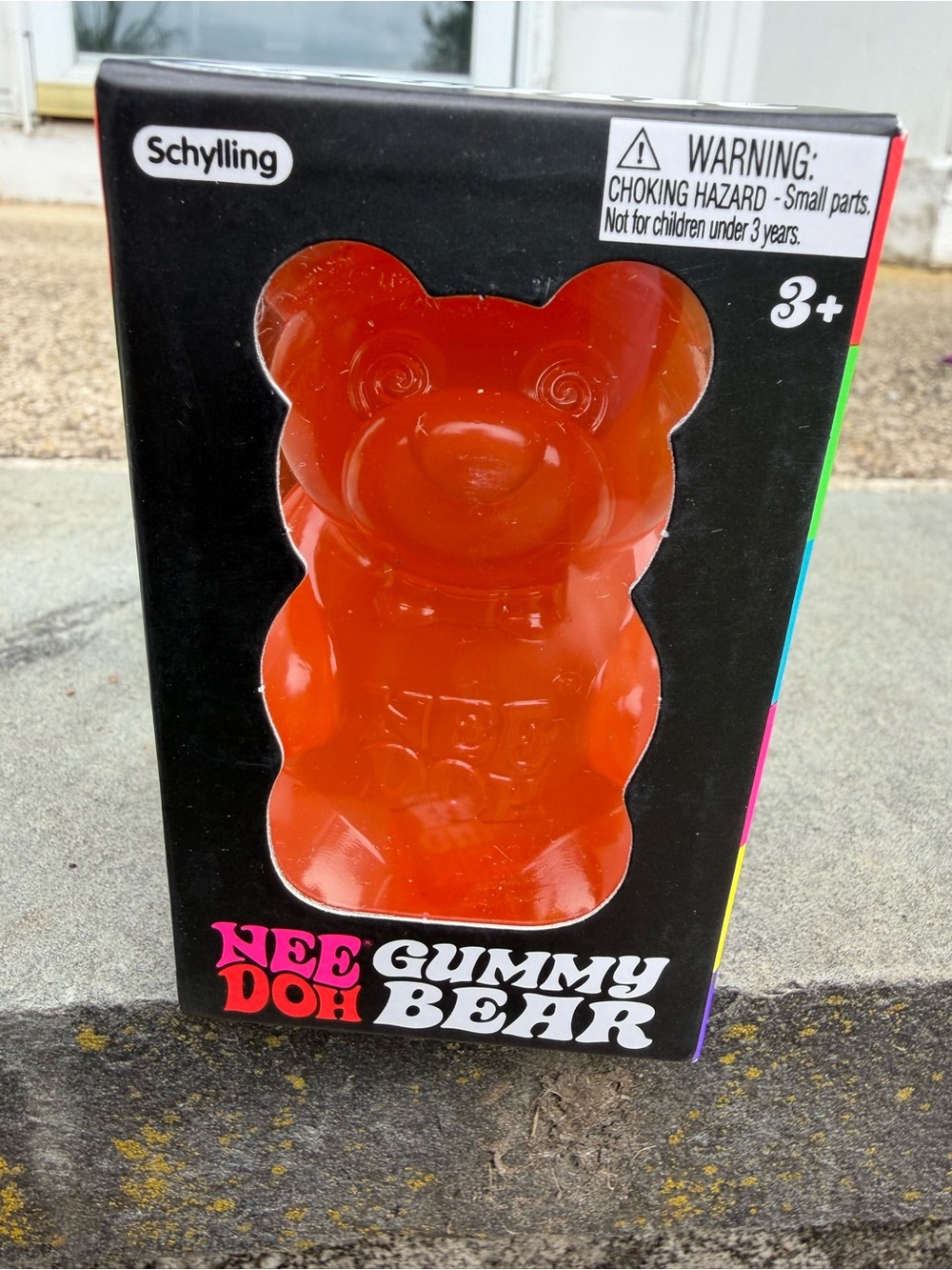 Nee Doh Orange Gummy Bear Kids Toy